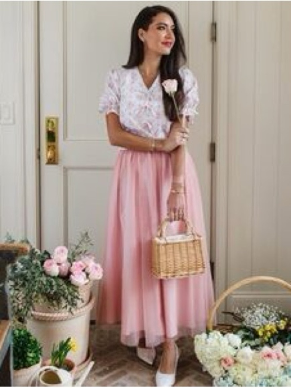 Ivy City Co Brigitte Blush Pink Tulle Skirt